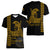 Custom Hawaii Women V Neck T Shirt King Kamehameha Day - Gold LT6 - Polynesian Pride