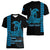 Custom Hawaii Women V Neck T Shirt King Kamehameha Day - Blue LT6 - Polynesian Pride
