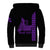Custom Hawaii Sherpa Hoodie King Kamehameha Day - Purple LT6 - Polynesian Pride