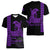 Custom Hawaii Women V Neck T Shirt King Kamehameha Day - Purple LT6 - Polynesian Pride
