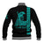 Custom Hawaii Baseball Jacket King Kamehameha Day - Green LT6 - Polynesian Pride
