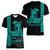 Custom Hawaii Women V Neck T Shirt King Kamehameha Day - Green LT6 - Polynesian Pride