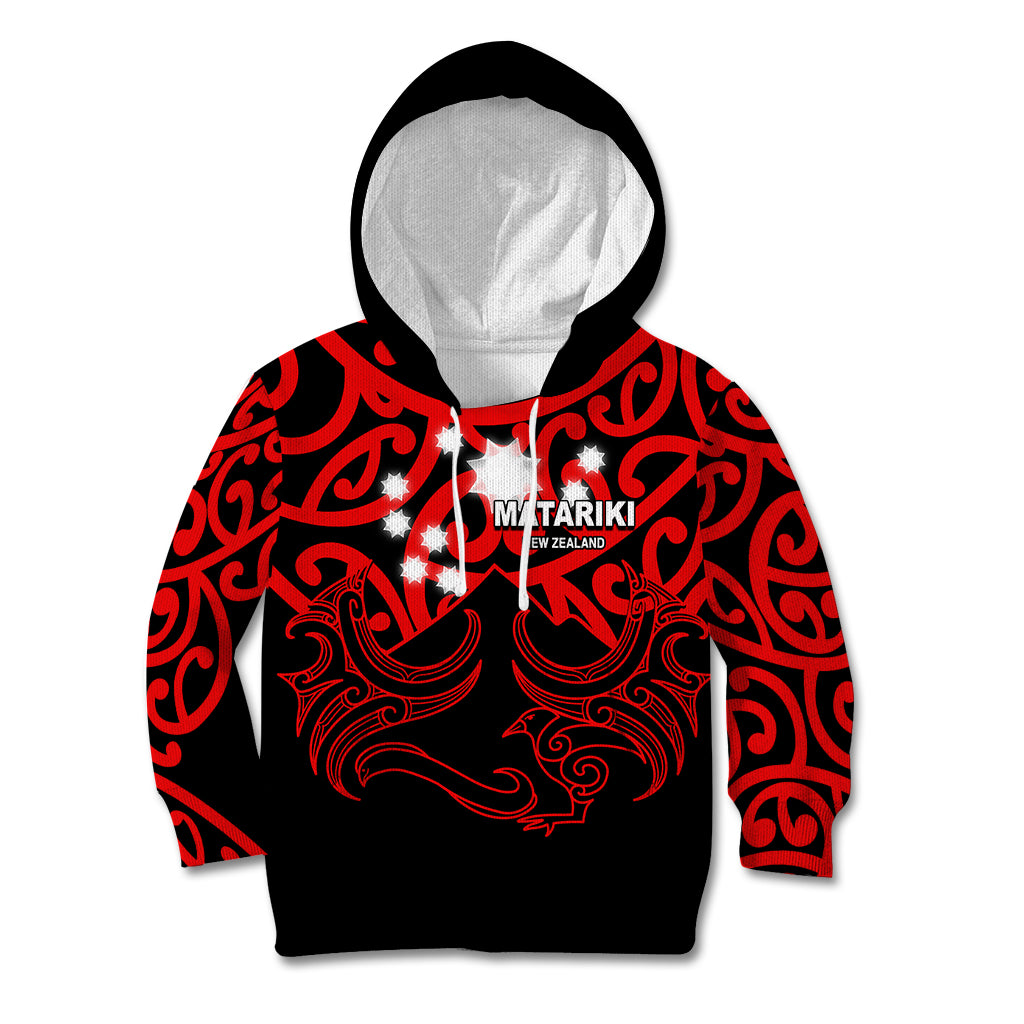 Matariki New Zealand Kid Hoodie Maori New Year Red LT6 Hoodie Red - Polynesian Pride