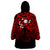 Matariki New Zealand Wearable Blanket Hoodie Maori New Year Red LT6 - Polynesian Pride