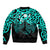 Matariki New Zealand Bomber Jacket Maori New Year Turquoise LT6 - Polynesian Pride