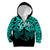 Matariki New Zealand Kid Hoodie Maori New Year Turquoise LT6 Zip Hoodie Green - Polynesian Pride