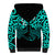 Matariki New Zealand Sherpa Hoodie Maori New Year Turquoise LT6 - Polynesian Pride