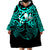 Matariki New Zealand Wearable Blanket Hoodie Maori New Year Turquoise LT6 - Polynesian Pride