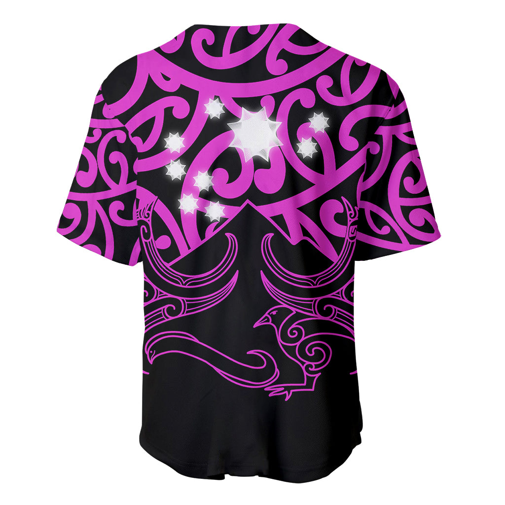 Matariki New Zealand Baseball Jersey Maori New Year Purple LT6 - Polynesian Pride