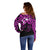 Matariki New Zealand Off Shoulder Sweater Maori New Year Purple LT6 - Polynesian Pride