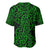 New Zealand Baseball Jersey Maori Pattern Green LT6 - Polynesian Pride