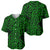 New Zealand Baseball Jersey Maori Pattern Green LT6 - Polynesian Pride