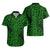 New Zealand Hawaiian Shirt Maori Pattern Green LT6 - Polynesian Pride