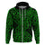 New Zealand Hoodie Maori Pattern Green LT6 - Polynesian Pride