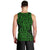 New Zealand Men Tank Top Maori Pattern Green LT6 - Polynesian Pride