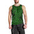 New Zealand Men Tank Top Maori Pattern Green LT6 - Polynesian Pride