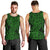 New Zealand Men Tank Top Maori Pattern Green LT6 - Polynesian Pride