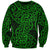 New Zealand Sweatshirt Maori Pattern Green LT6 Unisex Green - Polynesian Pride