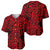 New Zealand Baseball Jersey Maori Pattern Red LT6 - Polynesian Pride