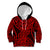 New Zealand Kid Hoodie Maori Pattern Red LT6 Hoodie Red - Polynesian Pride