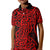 New Zealand Kid Polo Shirt Maori Pattern Red LT6 Kid Red - Polynesian Pride