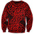 New Zealand Sweatshirt Maori Pattern Red LT6 Unisex Red - Polynesian Pride