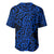 New Zealand Baseball Jersey Maori Pattern Blue LT6 - Polynesian Pride