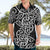 New Zealand Hawaiian Shirt Maori Pattern White LT6 - Polynesian Pride