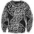 New Zealand Sweatshirt Maori Pattern White LT6 Unisex White - Polynesian Pride