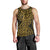 New Zealand Men Tank Top Maori Pattern Gold LT6 - Polynesian Pride