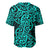 New Zealand Baseball Jersey Maori Pattern Turquoise LT6 - Polynesian Pride