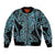 New Zealand Bomber Jacket Maori Pattern Papua Shell LT6 Unisex Green - Polynesian Pride