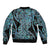 New Zealand Bomber Jacket Maori Pattern Papua Shell LT6 - Polynesian Pride