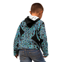 New Zealand Kid Hoodie Maori Pattern Papua Shell LT6 - Polynesian Pride
