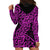 New Zealand Hoodie Dress Maori Pattern Purple LT6 - Polynesian Pride