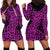 New Zealand Hoodie Dress Maori Pattern Purple LT6 - Polynesian Pride