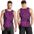 New Zealand Men Tank Top Maori Pattern Purple LT6 - Polynesian Pride