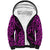 New Zealand Sherpa Hoodie Maori Pattern Purple LT6 Unisex Purple - Polynesian Pride