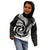 New Zealand Kid Hoodie Maori With Silver Fern White LT6 - Polynesian Pride