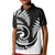 New Zealand Kid Polo Shirt Maori With Silver Fern White LT6 Kid White - Polynesian Pride