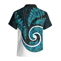 New Zealand Hawaiian Shirt Maori With Silver Fern Papua Shell Green Ver.1 LT6 - Polynesian Pride