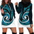 New Zealand Hoodie Dress Maori With Silver Fern Papua Shell Green Ver.1 LT6 - Polynesian Pride