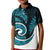 New Zealand Kid Polo Shirt Maori With Silver Fern Papua Shell Green Ver.1 LT6 Kid Green - Polynesian Pride