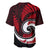 New Zealand Baseball Jersey Maori With Silver Fern Red LT6 - Polynesian Pride