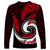 New Zealand Long Sleeve Shirt Maori With Silver Fern Red LT6 - Polynesian Pride