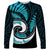 New Zealand Long Sleeve Shirt Maori With Silver Fern Light Blue LT6 Unisex Blue - Polynesian Pride