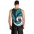 New Zealand Men Tank Top Maori With Silver Fern Light Blue LT6 - Polynesian Pride