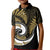 New Zealand Kid Polo Shirt Maori With Silver Fern Gold LT6 Kid Gold - Polynesian Pride