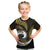 New Zealand Kid T Shirt Maori With Silver Fern Gold LT6 Gold - Polynesian Pride