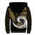 New Zealand Sherpa Hoodie Maori With Silver Fern Gold LT6 - Polynesian Pride